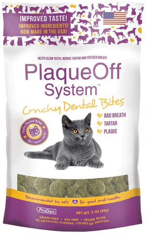 ProDen Plaque Off Crunchy Dental Bites for Cats - Duelenterprises.com