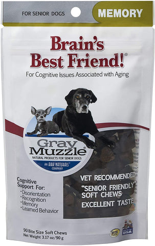 ARK NATURALS Gray Muzzle Brain's Best Friend Vet Recommended Soft Chews - Duelenterprises.com