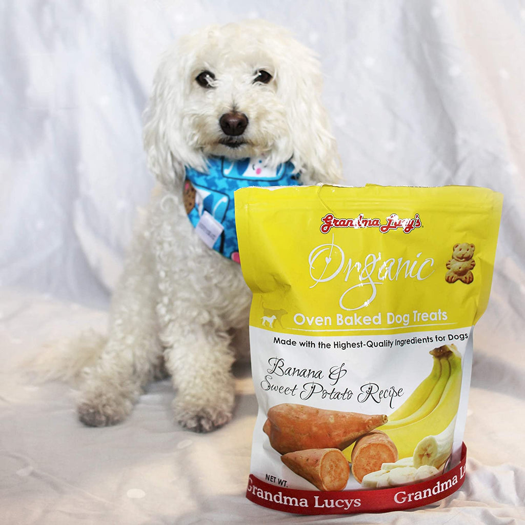 Grandma Lucy's Organic Oven Baked Dog Treats Banana Sweet Potato