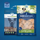 Barkworthies Lamb Lung Chips Dog Treats - Duelenterprises.com