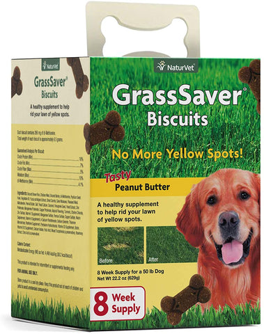 NaturVet – GrassSaver Biscuits for Dogs – Healthy Supplement - Duelenterprises.com